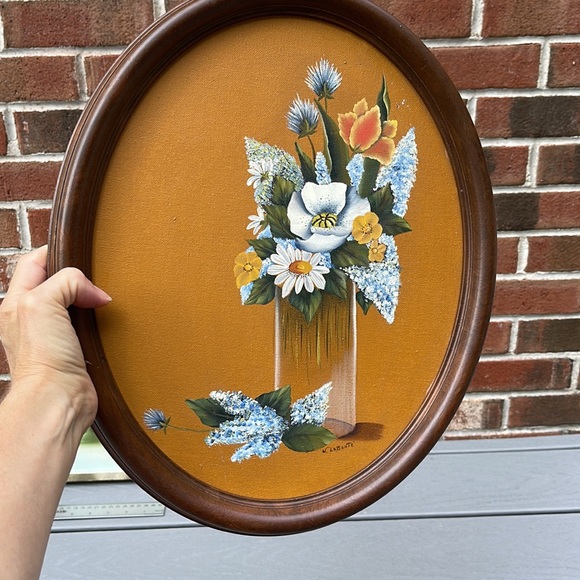 Vintage Floral Painting - Picture 1 of 6